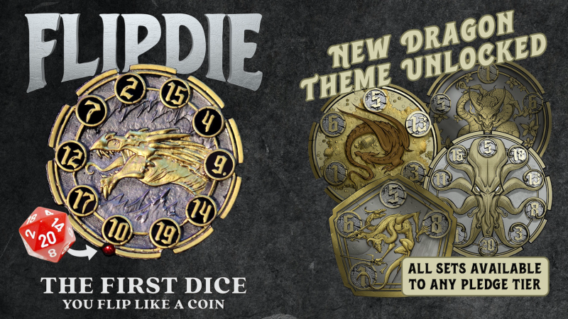 FlipDie: The World's First Dice You Flip Like a Coin.