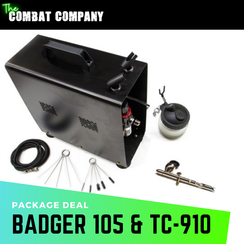 Badger Patriot 105 Airbrush & TC910 Compressor Pack